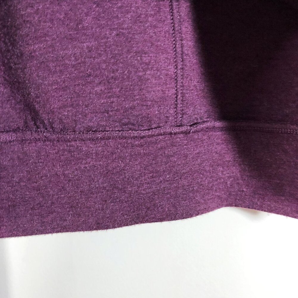 P'TULA Girlfriend Cropped Hoodie Full-Zip in Midnight Plum S - Picture 11 of 12